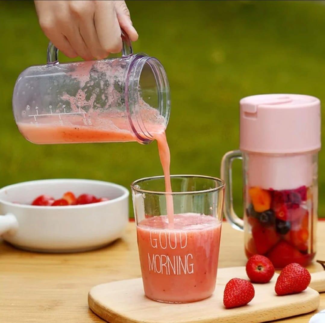 Portable & Rechargeable Electric Juicer Blender - 1 Pc Mini Juicer for Quick Smoothies